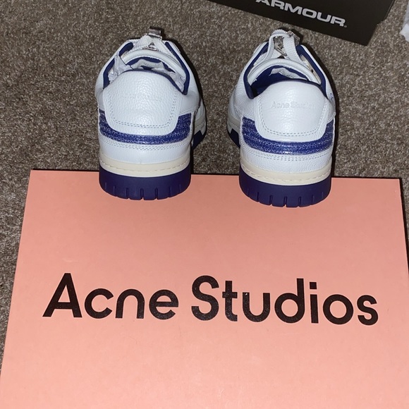Acne Studios Low-top sneakers.Wht/Blu.Never worn/in original box.Men’s size 10 - Picture 7 of 11